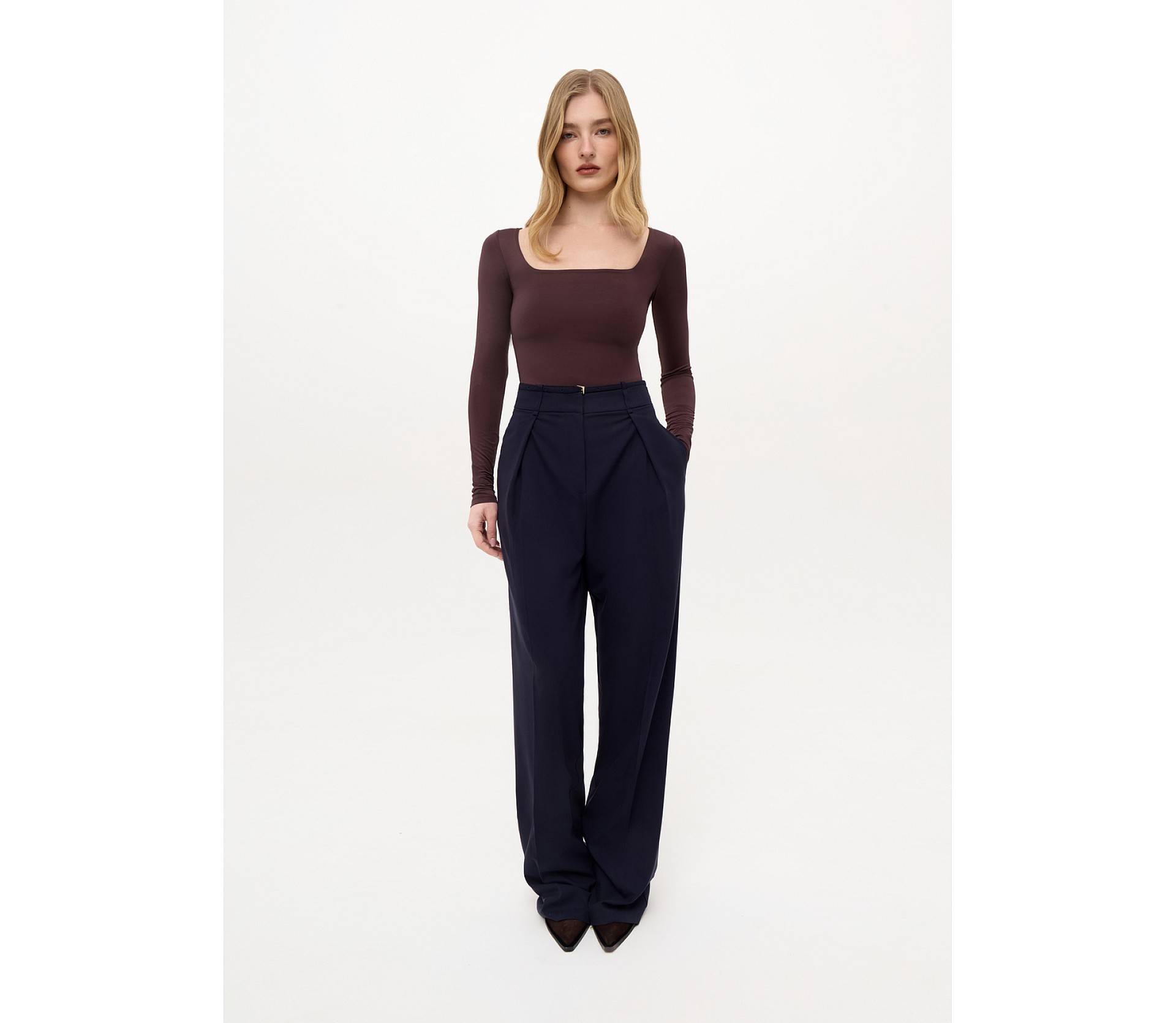 ШТАНИ ШИРОКІ З ПОЯСОМ