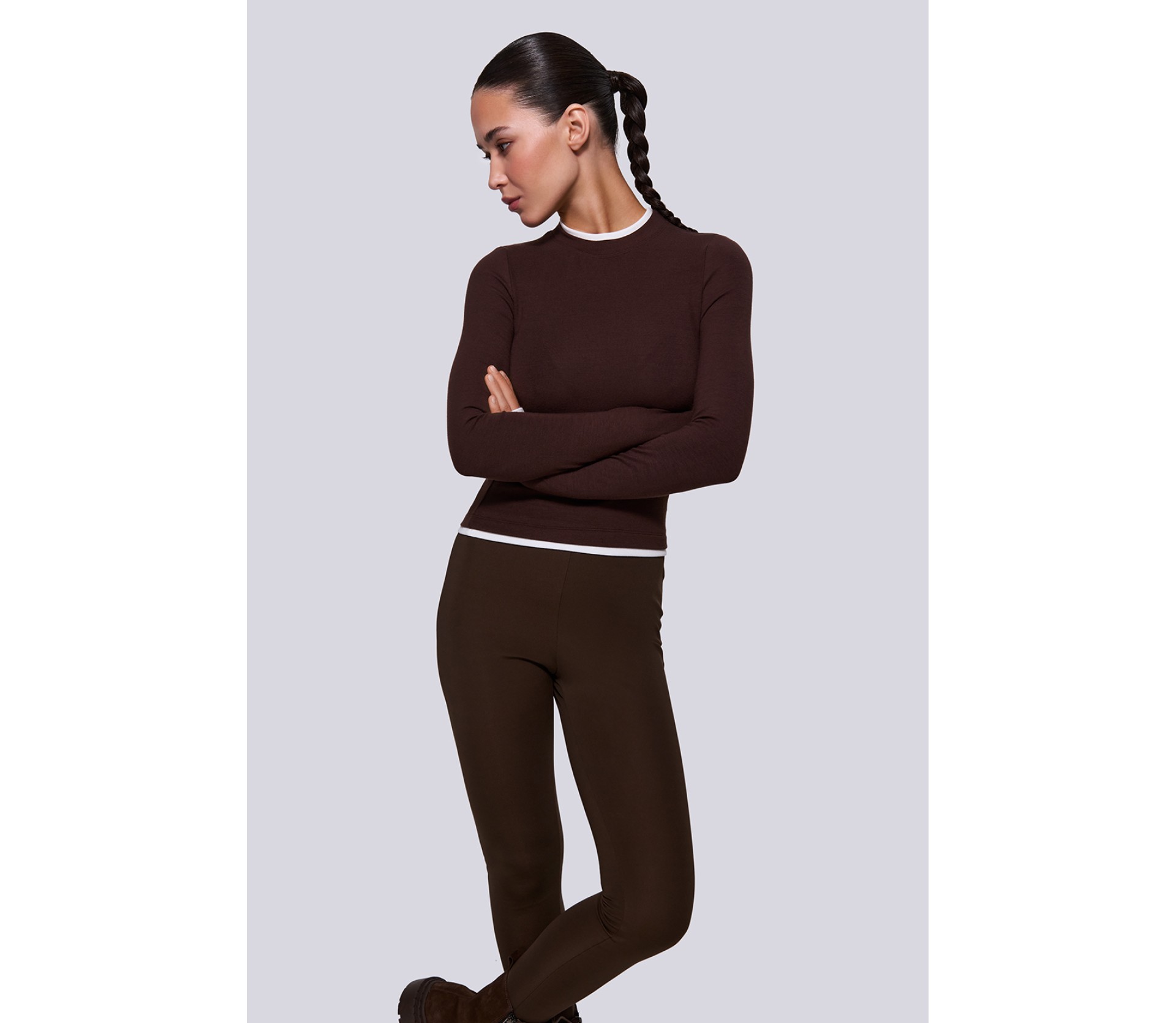 ДЖЕМПЕР З  КОНТРАСТНИМИ ДЕТАЛЯМИ