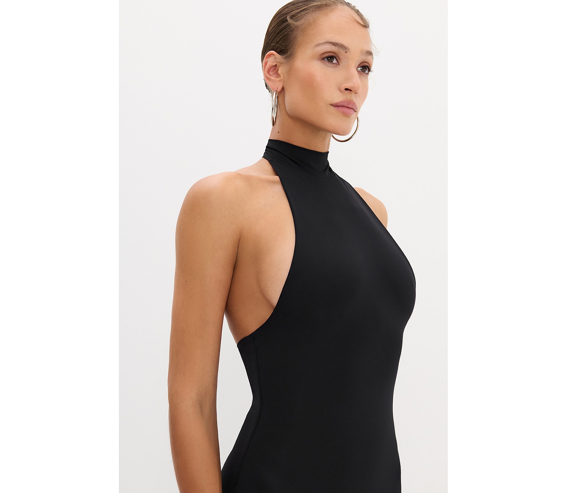 СУКНЯ МАКСІ З КОМІРОМ ХАЛТЕР