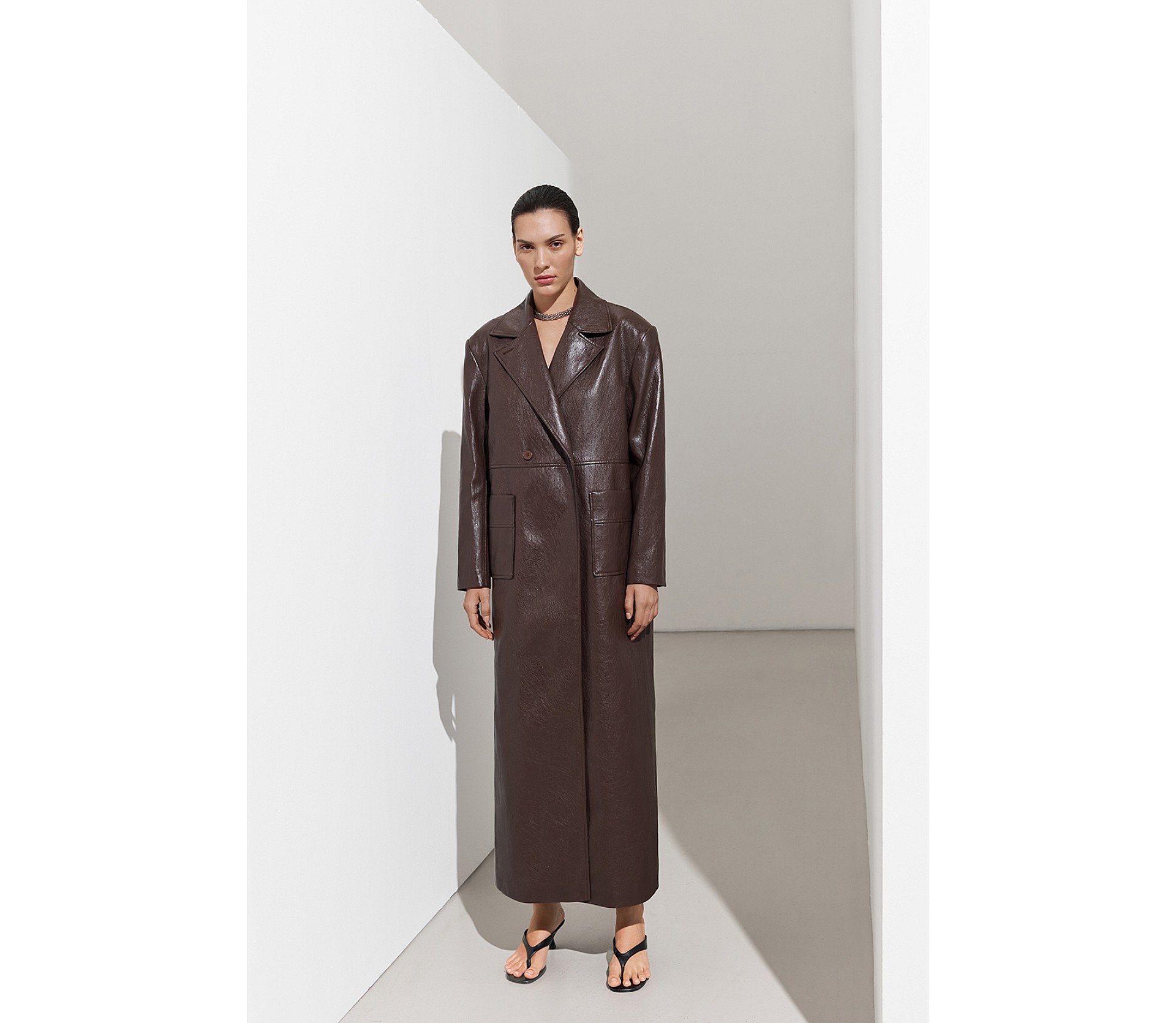 ТРЕНЧ З ЕКОШКІРИ