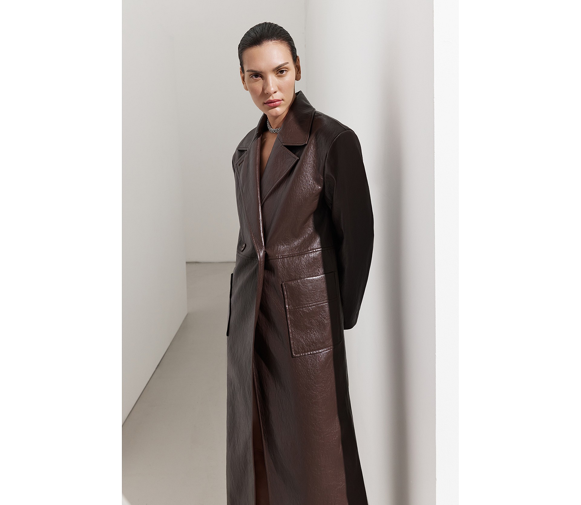 ТРЕНЧ З ЕКОШКІРИ