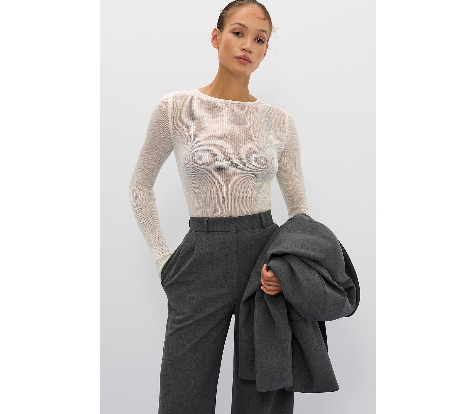 ДЖЕМПЕР НАПІВПРОЗОРИЙ