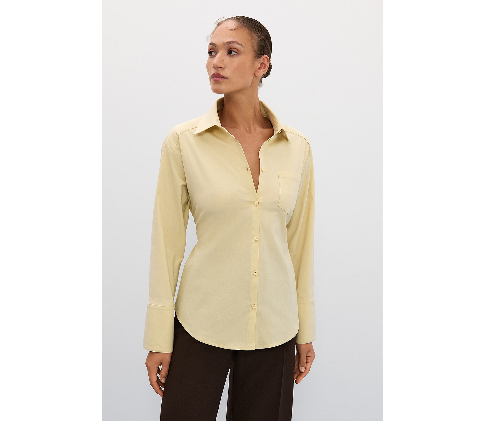 СОРОЧКА OVERSIZE ІЗ ЗАВ'ЯЗКАМИ ПОЗАДУ