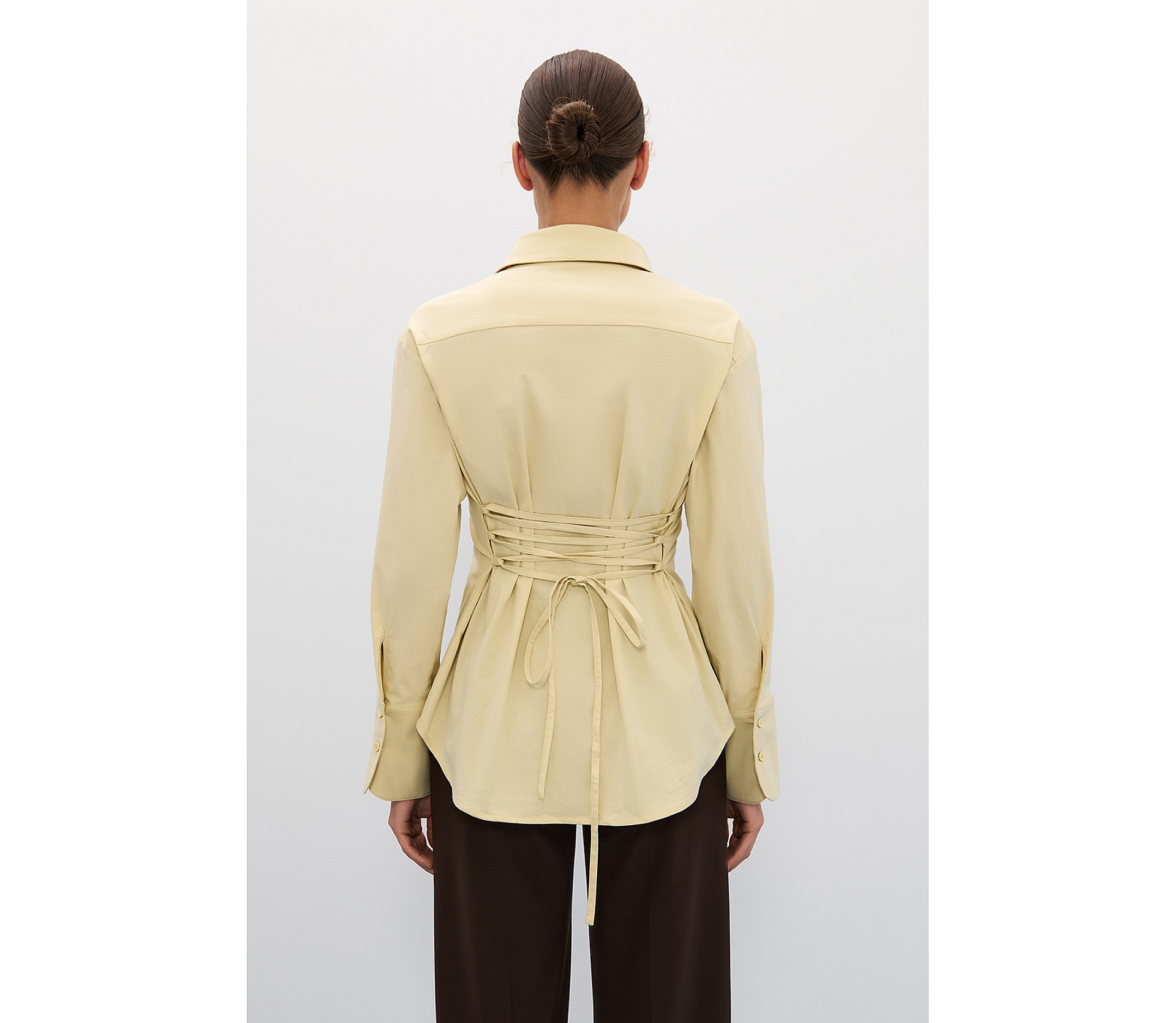 СОРОЧКА OVERSIZE ІЗ ЗАВ'ЯЗКАМИ ПОЗАДУ