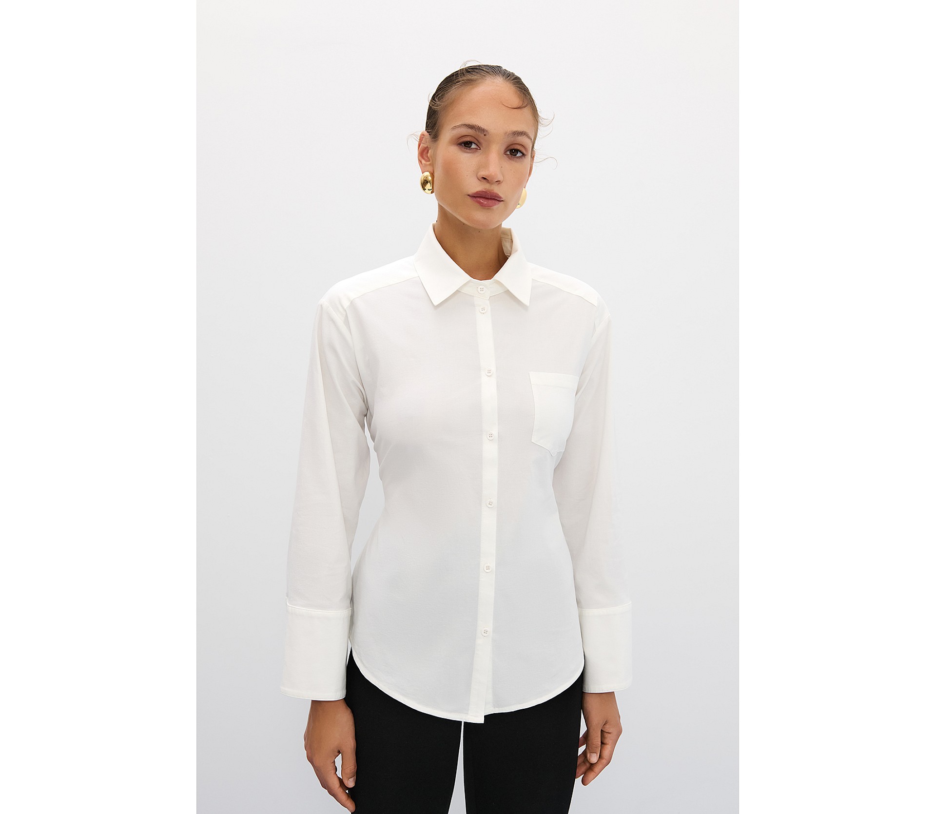 СОРОЧКА OVERSIZE ІЗ ЗАВ'ЯЗКАМИ ПОЗАДУ