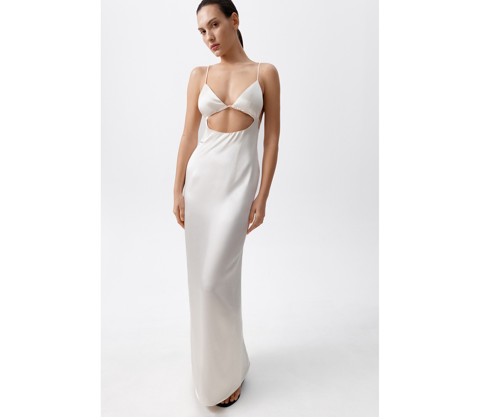 СУКНЯ САТИНОВА МАКСІ