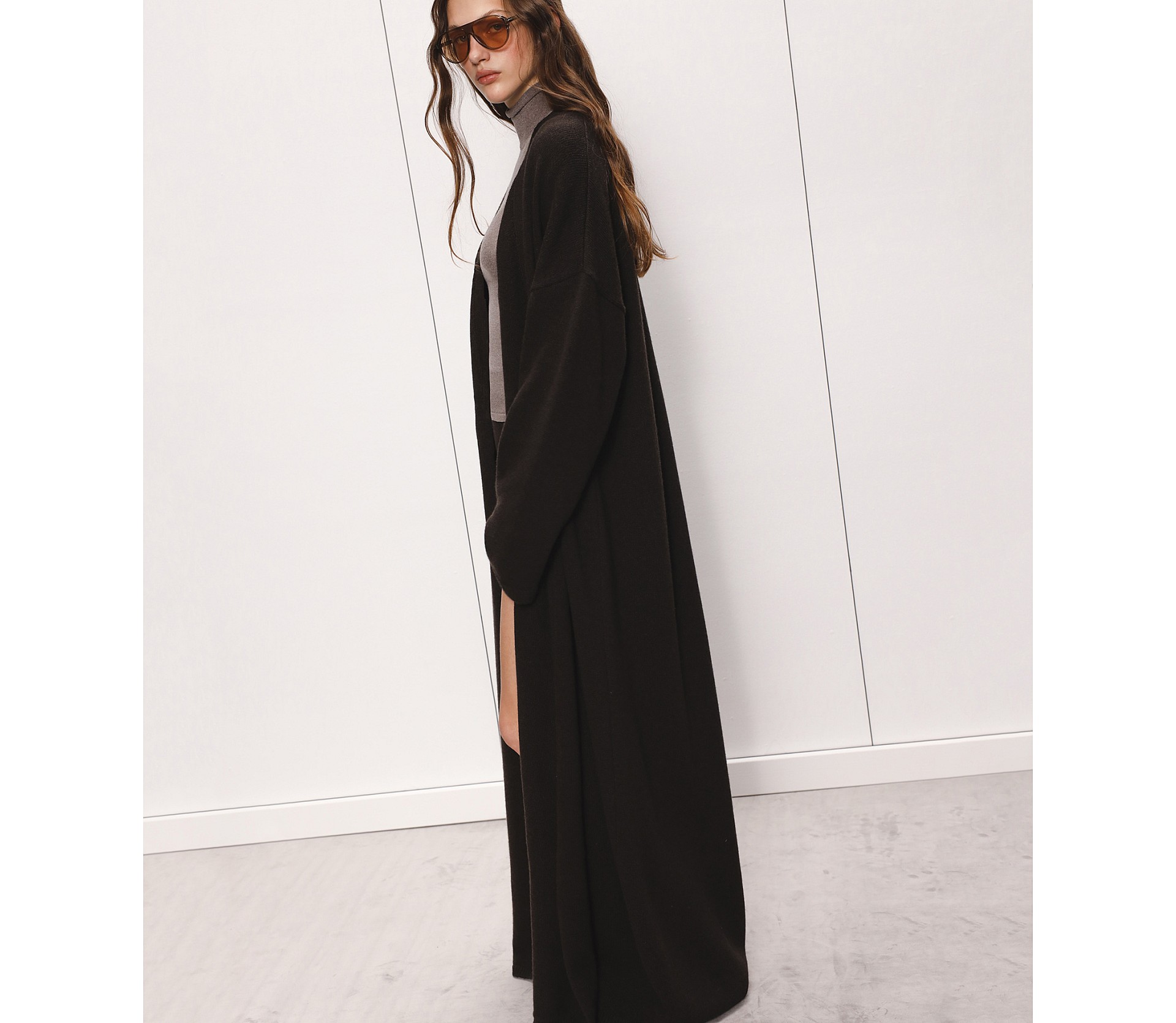 КАРДИГАН МАКСІ ІЗ ДОДАВАННЯМ ВОВНИ ЯГНЯТИ