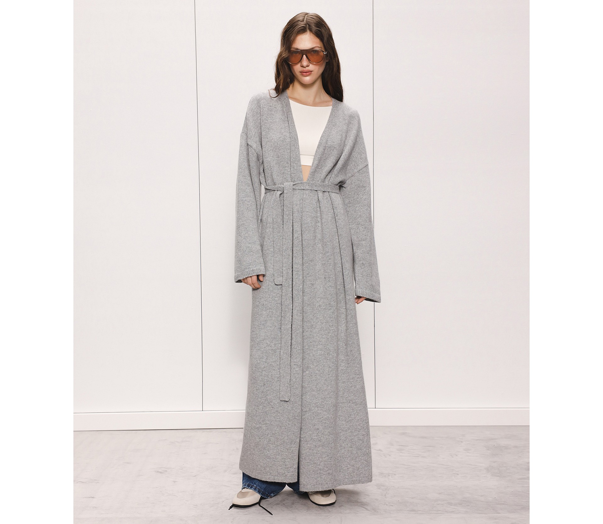 КАРДИГАН МАКСІ ІЗ ДОДАВАННЯМ ВОВНИ ЯГНЯТИ