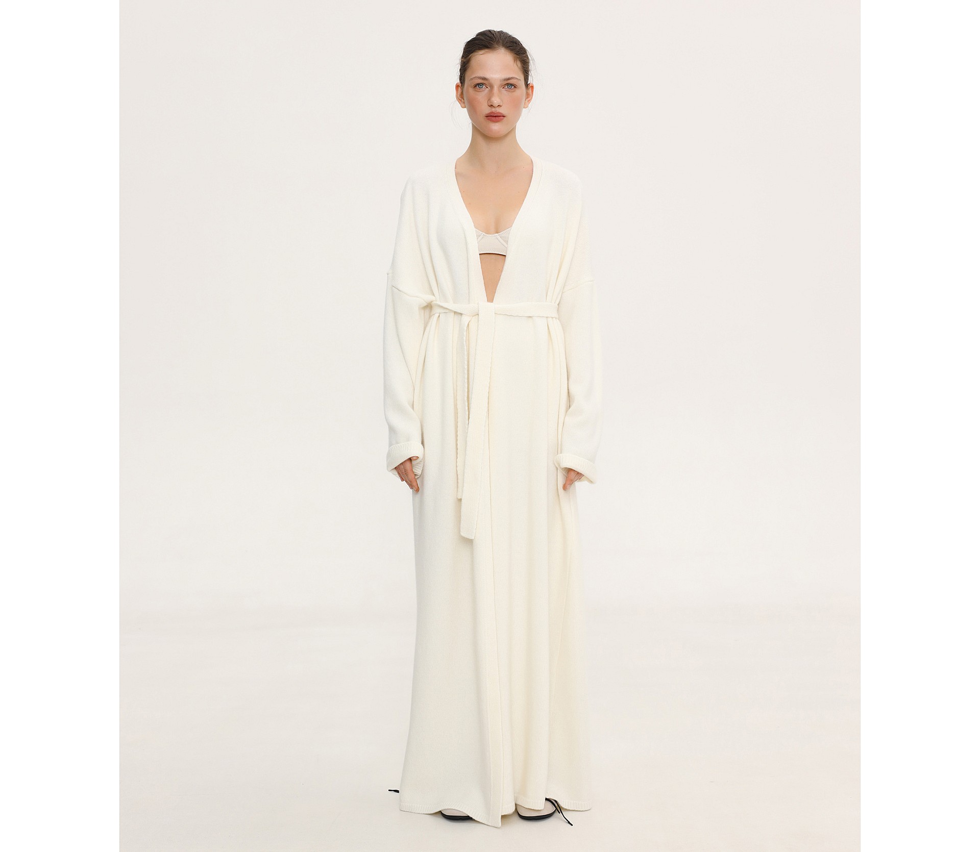 КАРДИГАН МАКСІ ІЗ ДОДАВАННЯМ ВОВНИ ЯГНЯТИ