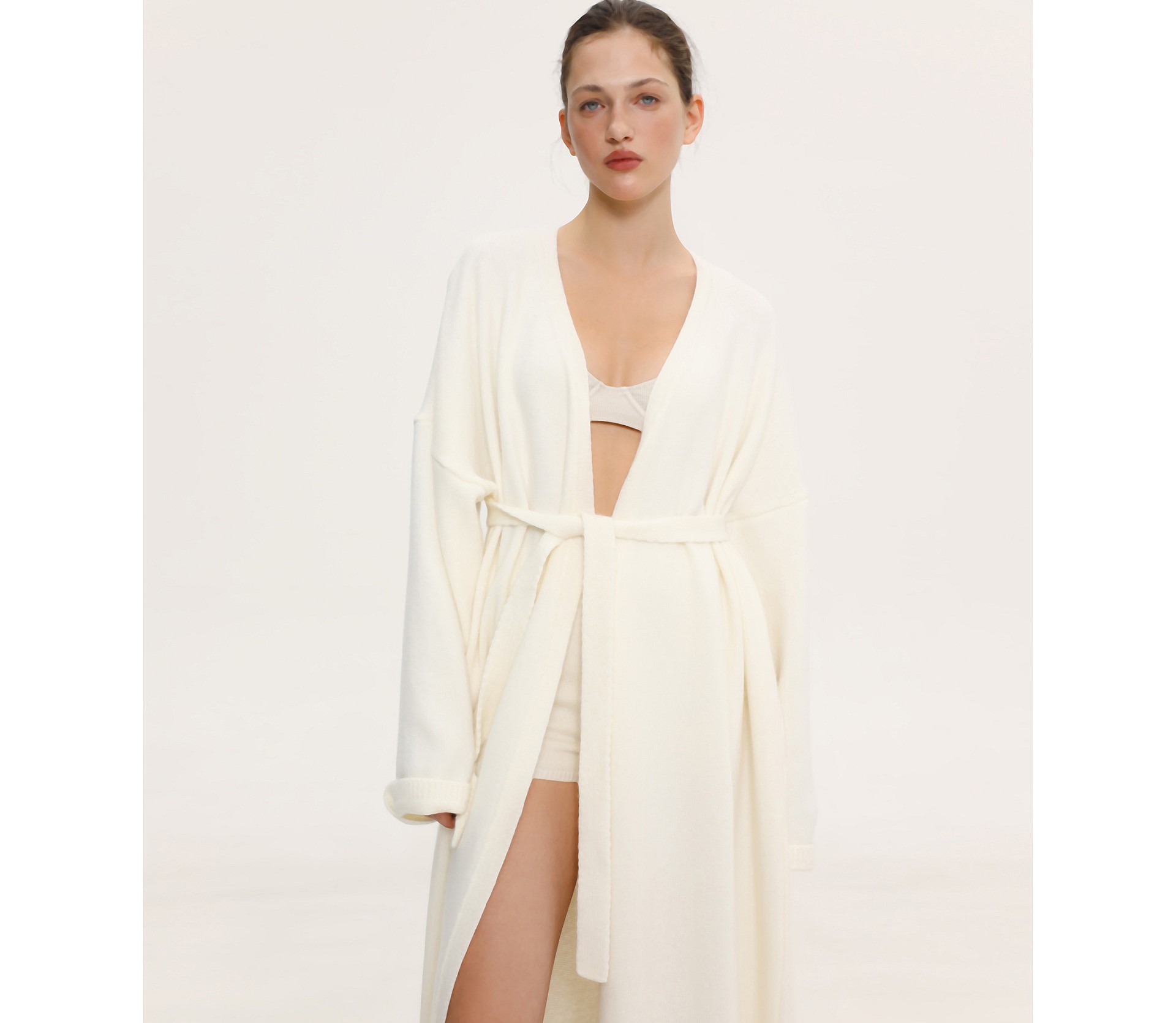 КАРДИГАН МАКСІ ІЗ ДОДАВАННЯМ ВОВНИ ЯГНЯТИ