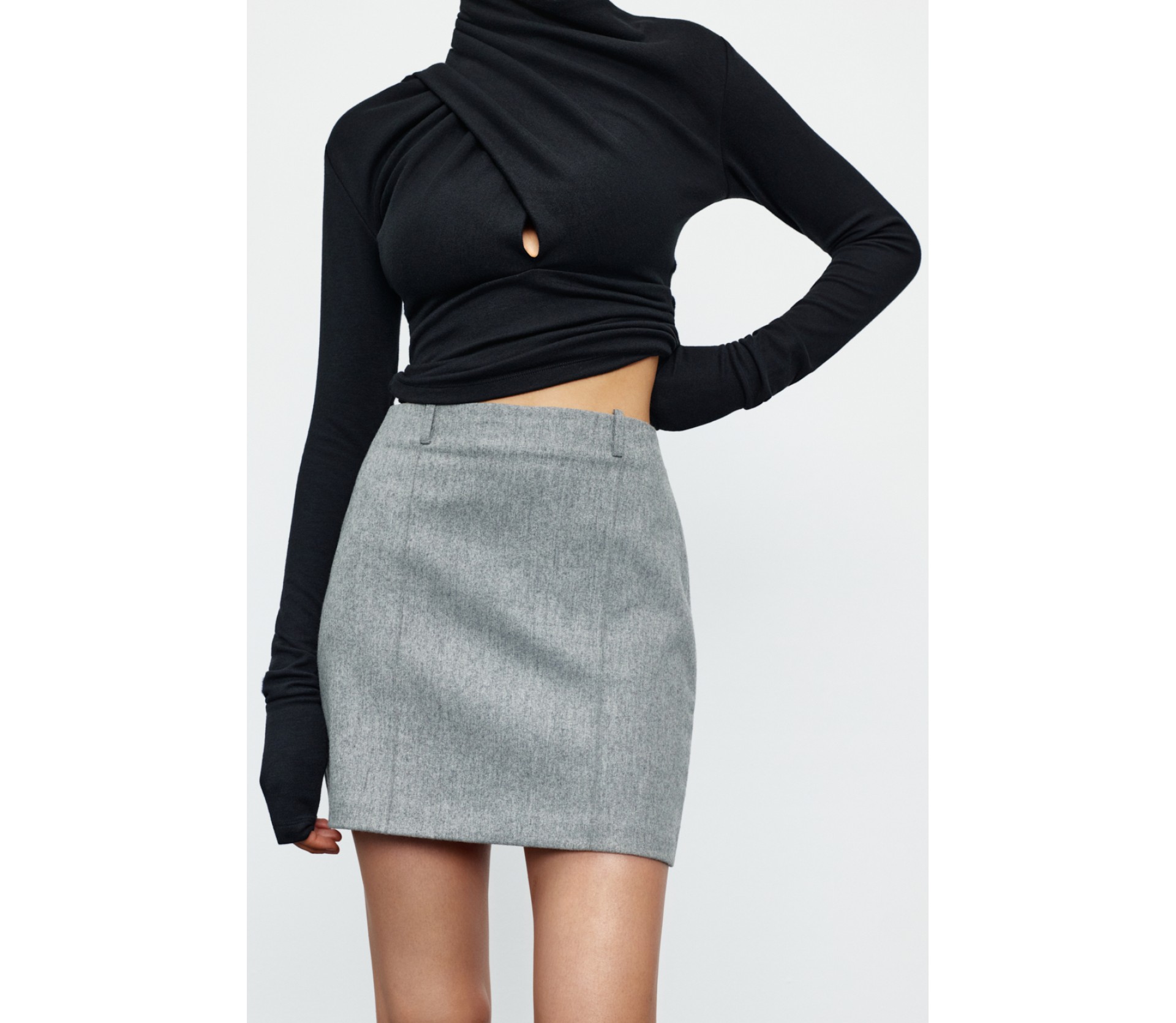 СПІДНИЦЯ МІНІ ВОВНЯНА