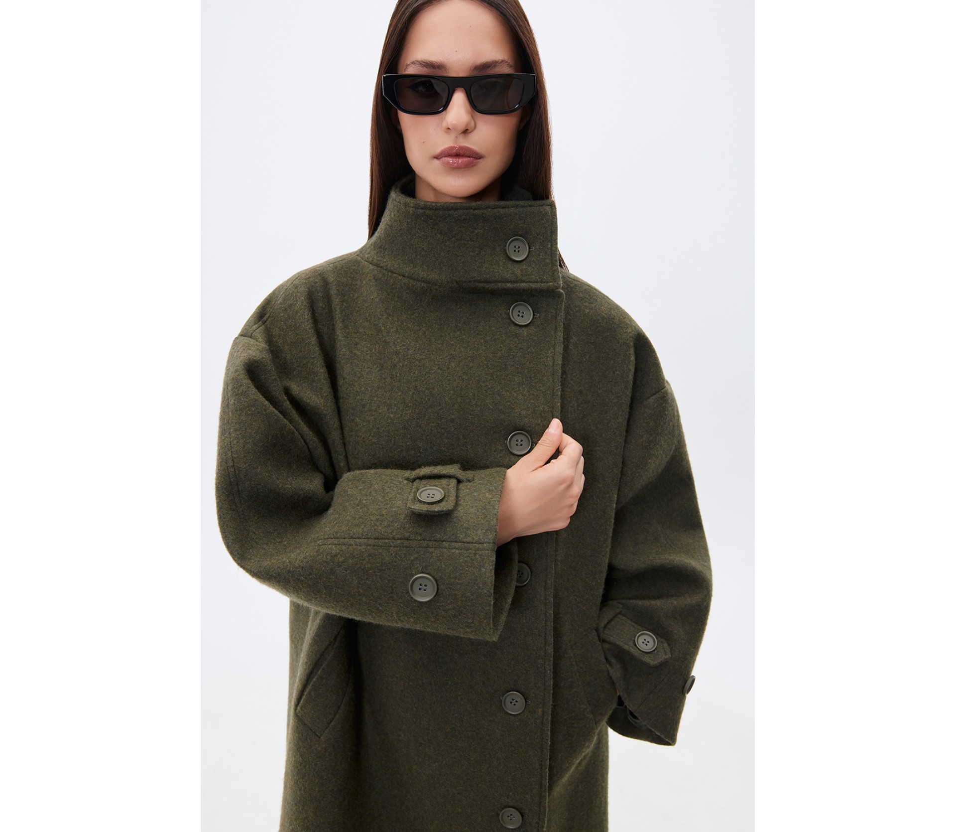 ПАЛЬТО МАКСІ З КОМІРОМ-СТІЙКОЮ