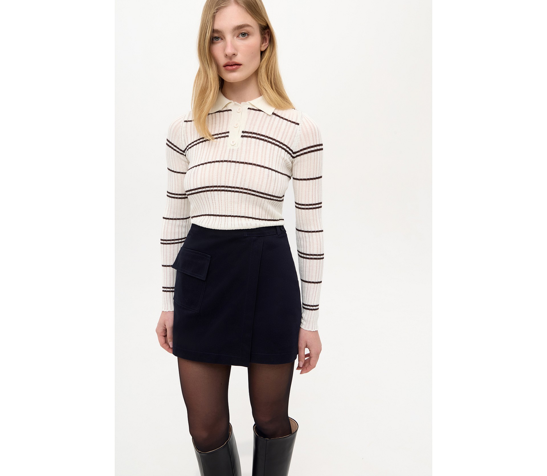 СПІДНИЦЯ МІНІ НА ЗАПАХ